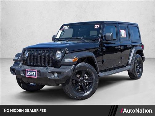 Black Clearcoat 2021 Jeep Wrangler Unlimited Sport Altitude