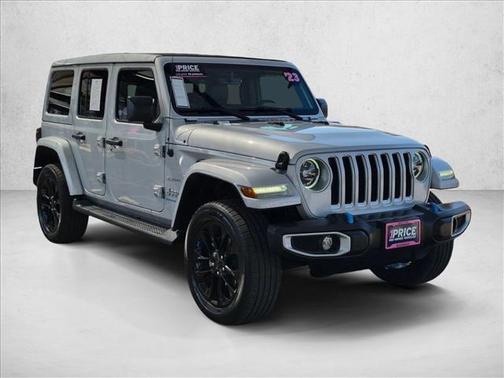 Silver Zynith Clearcoat 2023 Jeep Wrangler 4xe Sahara