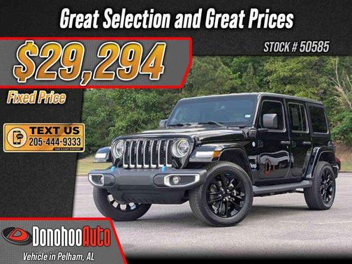 Black Clearcoat 2023 Jeep Wrangler 4xe Sahara