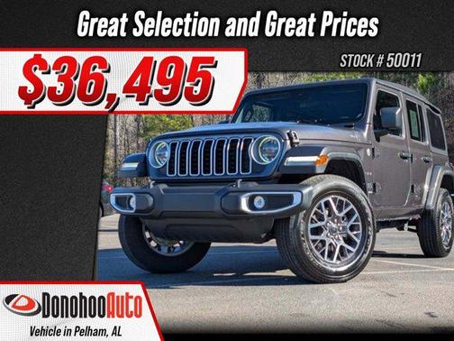 Granite Crystal Metallic Clearcoat 2024 Jeep Wrangler 4-Door Sahara 4x4