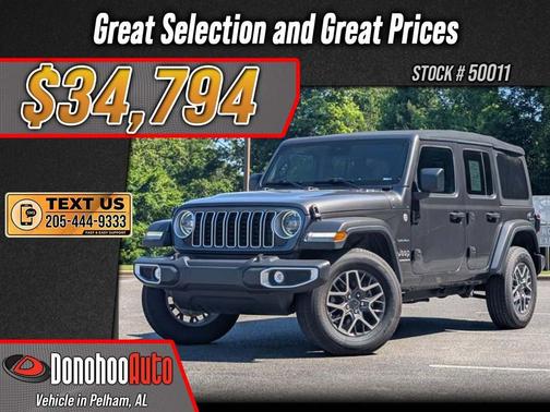 Granite Crystal Metallic Clearcoat 2024 Jeep Wrangler 4-Door Sahara 4x4