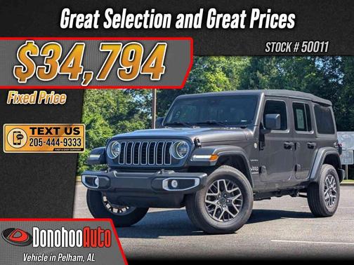 Granite Crystal Metallic Clearcoat 2024 Jeep Wrangler 4-Door Sahara 4x4