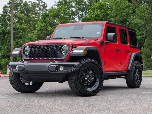 Firecracker Red Clearcoat 2025 Jeep Wrangler 4xe Willys