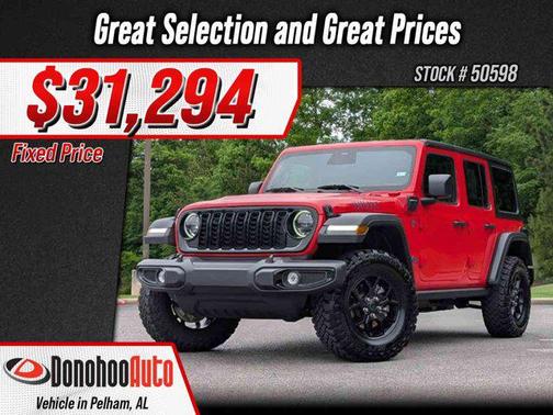 Firecracker Red Clearcoat 2025 Jeep Wrangler 4xe Willys