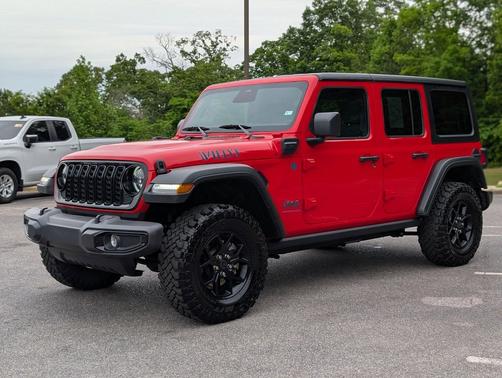 Firecracker Red Clearcoat 2025 Jeep Wrangler 4xe Willys