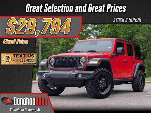 Firecracker Red Clearcoat 2025 Jeep Wrangler 4xe Willys