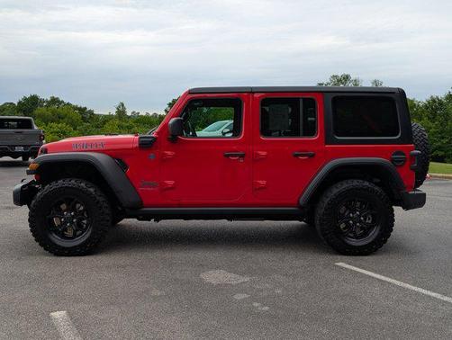 Firecracker Red Clearcoat 2025 Jeep Wrangler 4xe Willys
