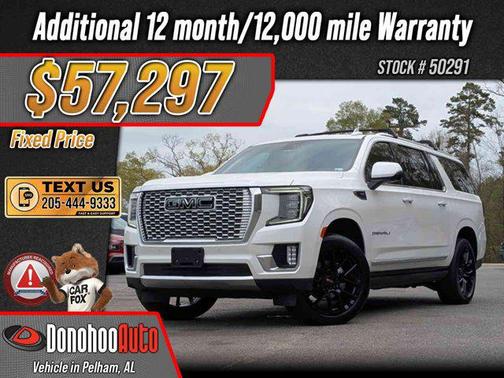 White Frost Tricoat 2023 GMC Yukon XL Denali