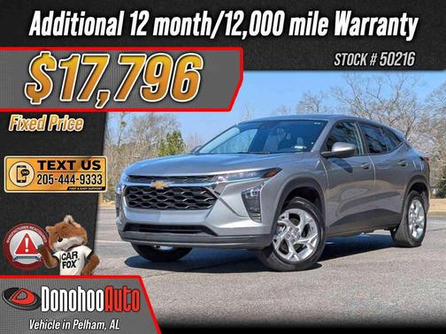 Sterling Gray Metallic 2024 Chevrolet Trax LS