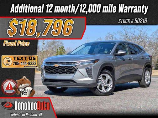 Sterling Gray Metallic 2024 Chevrolet Trax LS