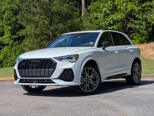 Glacier White Metallic 2025 Audi Q3 45 S line Premium Plus