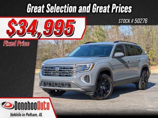 Platinum Gray Metallic 2025 Volkswagen Atlas 2.0T SE w/Technology SUV