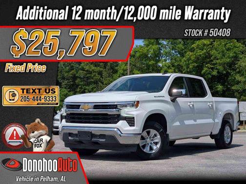 Summit White 2022 Chevrolet Silverado 1500 LT