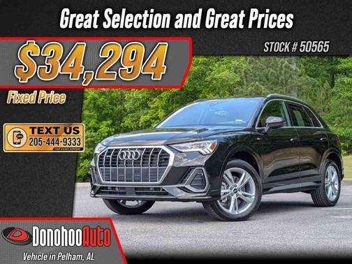 Mythos Black Metallic 2024 Audi Q3 45 S line Premium Plus
