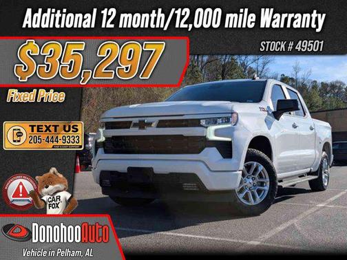 Summit White 2022 Chevrolet Silverado 1500 RST