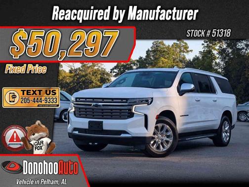 Summit White 2023 Chevrolet Suburban Premier