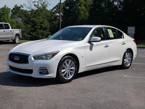 Moonlight White 2015 INFINITI Q50 Premium