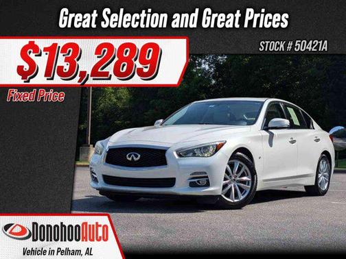 Moonlight White 2015 INFINITI Q50 Premium