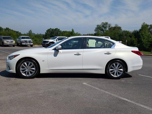 Moonlight White 2015 INFINITI Q50 Premium