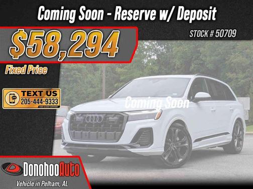 Glacier White Metallic 2025 Audi Q7 55 Premium Plus