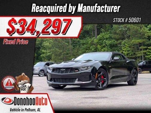 Black 2022 Chevrolet Camaro RWD Convertible LT1