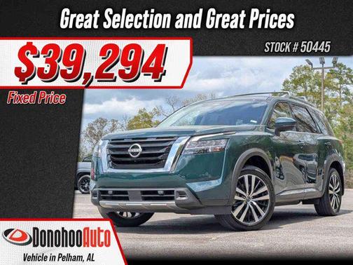 Obsidian Green Pearl 2024 Nissan Pathfinder Platinum FWD