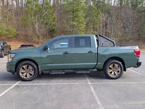 Tactical Green Metallic 2024 Nissan Titan SV
