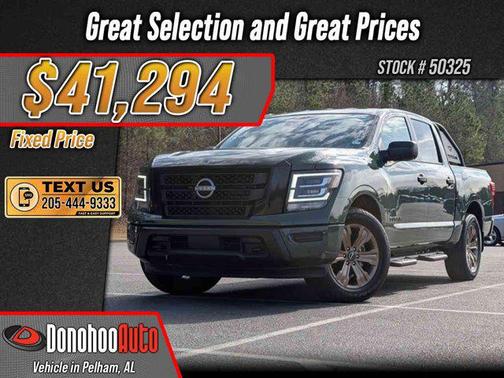Tactical Green Metallic 2024 Nissan Titan SV