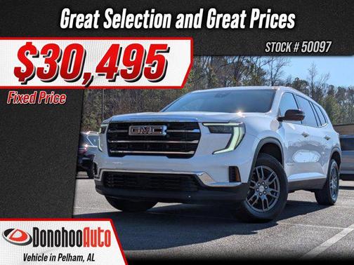 Summit White 2025 GMC Acadia FWD Elevation