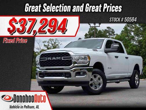 Bright White Clearcoat 2023 RAM 2500 Big Horn Crew Cab 4x4 6'4' Box