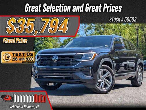 Deep Black Pearl 2024 Volkswagen Atlas Cross Sport 2.0T SEL