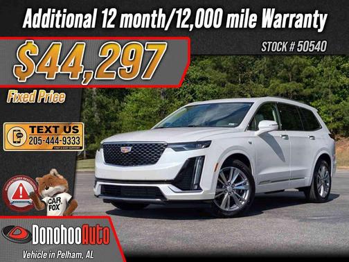 Crystal White Tricoat 2025 Cadillac XT6 Premium Luxury FWD