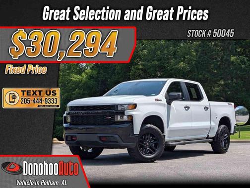 Summit White 2019 Chevrolet Silverado 1500 Custom Trail Boss