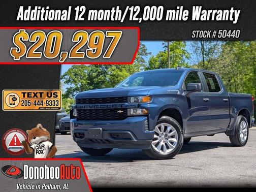 Northsky Blue Metallic 2021 Chevrolet Silverado 1500 Custom