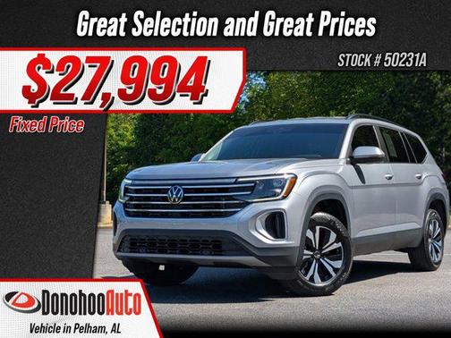 Silver Mist Metallic 2024 Volkswagen Atlas 2.0T SE