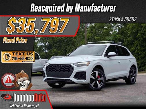 Glacier White Metallic 2024 Audi Q5 45 S line Premium Plus