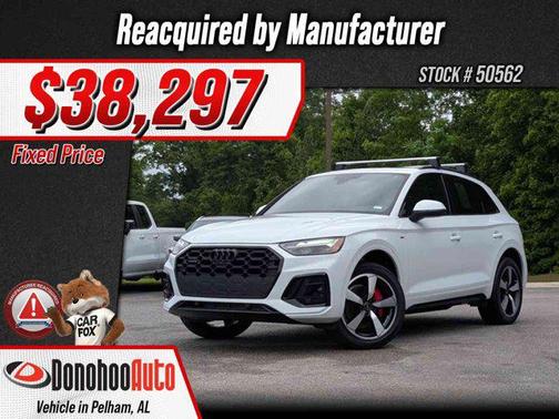 Glacier White Metallic 2024 Audi Q5 45 S line Premium Plus