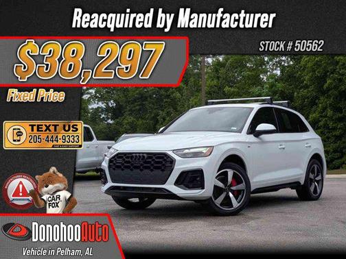 Glacier White Metallic 2024 Audi Q5 45 S line Premium Plus