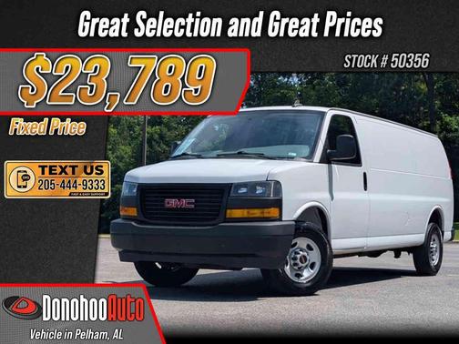 Summit White 2022 GMC Savana 3500 RWD 3500 Extended Wheelbase Work Van