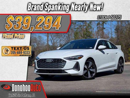 Glacier White Metallic 2025 Audi A5 Premium TFSI quattro S tronic