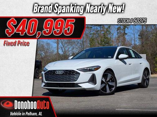 Glacier White Metallic 2025 Audi A5 Premium TFSI quattro S tronic