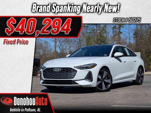 Glacier White Metallic 2025 Audi A5 Premium TFSI quattro S tronic