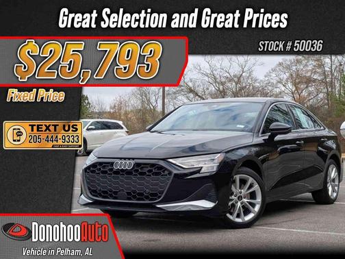 Brilliant Black 2025 Audi A3 Premium