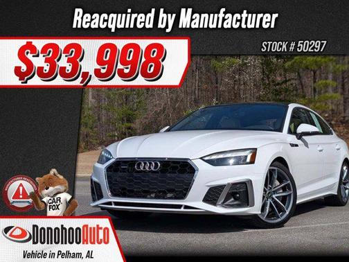 Arkona White 2024 Audi A5 Sportback 45 S Line Premium Plus