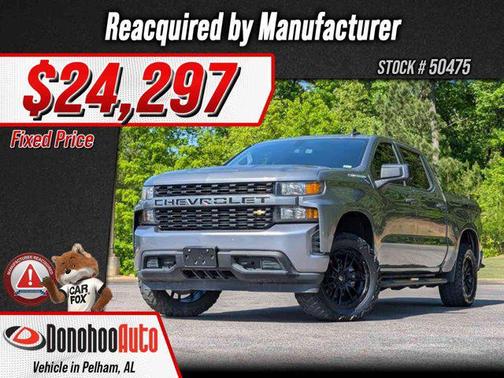 Satin Steel Metallic 2021 Chevrolet Silverado 1500 Custom