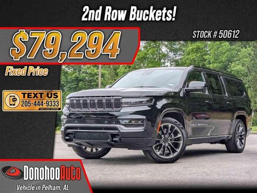 Diamond Black Crystal Pearlcoat 2025 Jeep Grand Wagoneer L Series III Obsidian 4x4