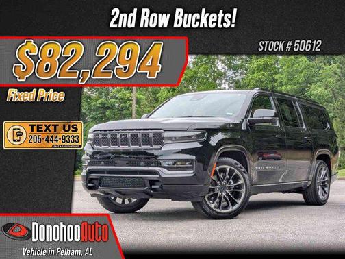 Diamond Black Crystal Pearlcoat 2025 Jeep Grand Wagoneer L Series III Obsidian 4x4