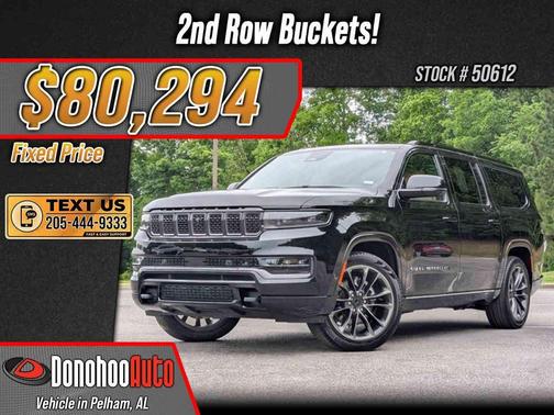 Diamond Black Crystal Pearlcoat 2025 Jeep Grand Wagoneer L Series III Obsidian 4x4