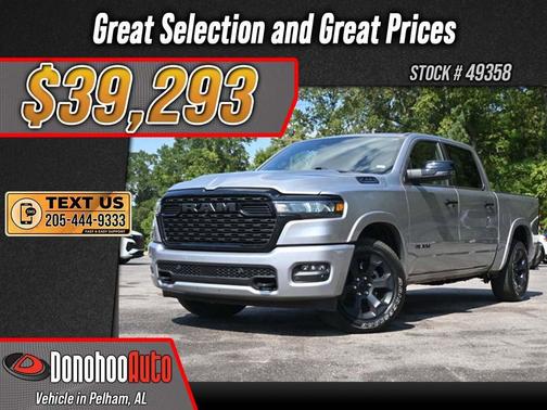 Billet Silver Metallic Clearcoat 2025 RAM 1500 Big Horn/Lone Star