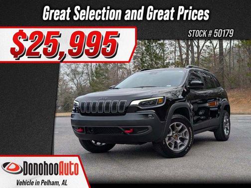 Diamond Black Crystal Pearlcoat 2022 Jeep Cherokee Trailhawk